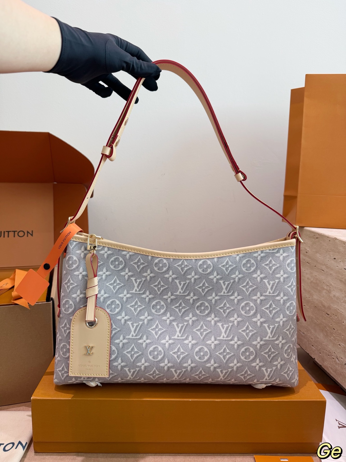Louis Vuitton LV Carryall Handbag Canvas